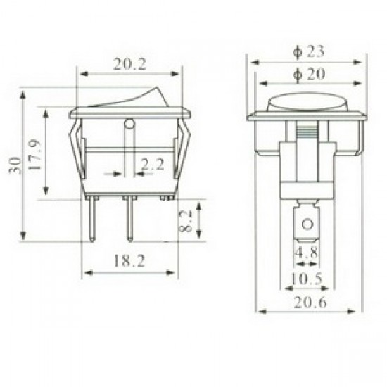 Chave Gangorra KCD1-106A-103O 81GBA Bege Chave Gangorra KCD1-106A-103O 81GBA Bege