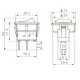 Chave Gangorra KCD1-106A-103O 81GBA Bege Chave Gangorra KCD1-106A-103O 81GBA Bege
