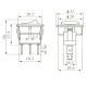Chave Gangorra KCD1-106A-103O 81GBA Branca E Preto Chave Gangorra KCD1-106A-103O 81GBA Branca E Preto