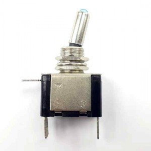 Chave Alavanca ASW-07D Azul 3T Com Led