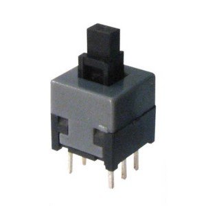 Chave Botao 8,5x8,5mm Sem Trava Com Click Momentâneo Preta Chave Botao 8,5x8,5mm Sem Trava Com Click Momentâneo Preta