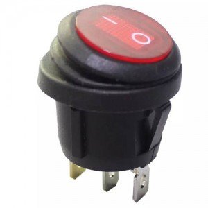 Chave Gangorra KCD1-105N-W Vermelha Neon 3T a Prova D'Água