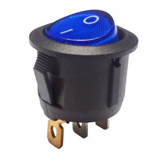 Chave Gangorra KCD1-106N Azul (L/D C/ Neon 3T) Com Marcação