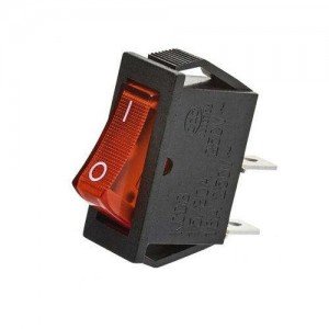 Chave Gangorra Kcd3-101 Vermelha com Marcação