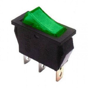 Chave Gangorra KCD3-102N Verde Com Neon Sem Marcação Chave Gangorra KCD3-102N Verde Com Neon Sem Marcação