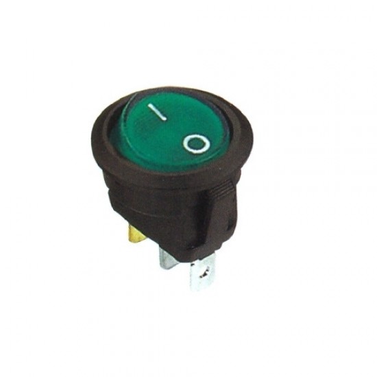 Chave Gangorra KCD1-106A-102N11EBA Verde 3T 6A 250V (L/D Com Neon) Chave Gangorra KCD1-106A-102N11EBA Verde 3T 6A 250V (L/D Com Neon)