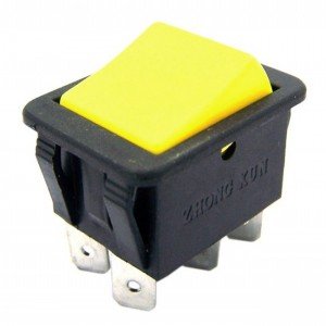 Chave Gangorra KCD4-203RN Amarela 3 Posicões 6T