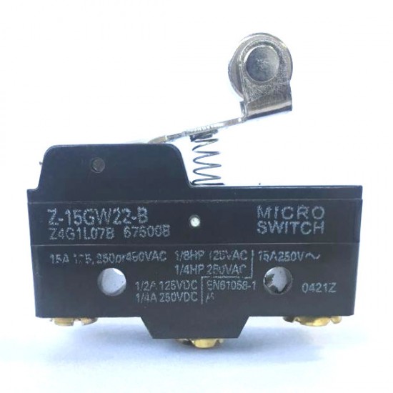 Chave Micro Switch KW-15GW2-B com Aste Curta e Roda Chave Micro Switch KW-15GW2-B com Aste Curta e Roda