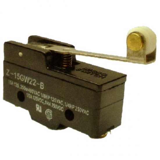 Chave Micro Switch KW15GW22-B Com Aste Longa e Roda Chave Micro Switch KW15GW22-B Com Aste Longa e Roda