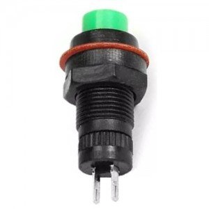 Chave Push Button DS-211 Com Trava Verde