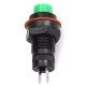Chave Push Button DS-211 Com Trava Verde Chave Push Button DS-211 Com Trava Verde