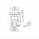 Chave Push Button DS-212 Sem Trava Metal Preta Chave Push Button DS-212 Sem Trava Metal Preta