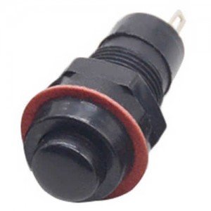 Chave Push Button DS-213 Sem Trava Preta