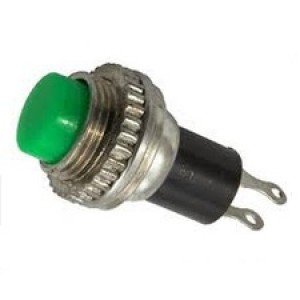 Chave Push Button DS-314 Sem Trava Verde