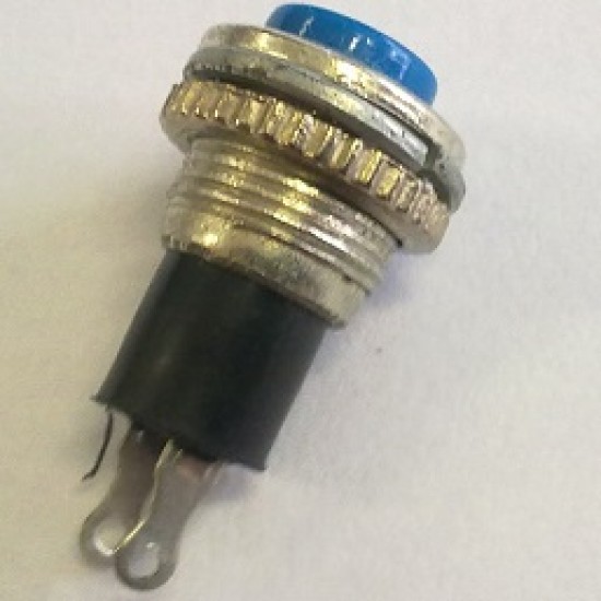 Chave Push Button DS-316 Sem Trava Azul Chave Push Button DS-316 Sem Trava Azul