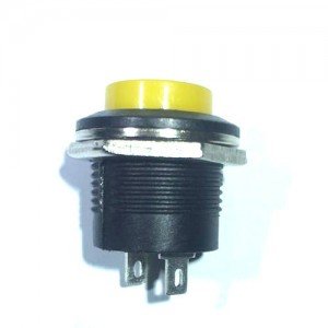 Chave Push Button R13-507 Sem Trava Amarelo Chave Push Button R13-507 Sem Trava Amarelo