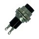 Chave Push Button DS-314 Sem Trava Preta Chave Push Button DS-314 Sem Trava Preta