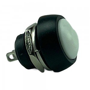 Chave Push Button PBS-33B Sem Trava Branca A Prova D'Água