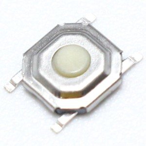 Chave Tactil 4x4x1,5mm Branca 4 Terminais SMD