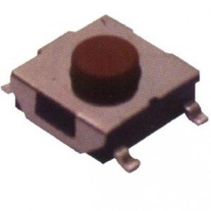 Chave Tactil 6x6x3,1mm 5T 180 Graus SMD Vermelha