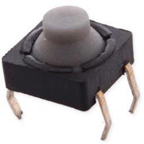 Chave Tactil KLT-112 Emborrachada 8x8 4T 180G Cinza Chave Tactil KLT-112 Emborrachada 8x8 4T 180G Cinza