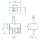 Chave SS-12D07 180 Graus 3 Terminais + 2 Fixação Chave SS-12D07 180 Graus 3 Terminais + 2 Fixação