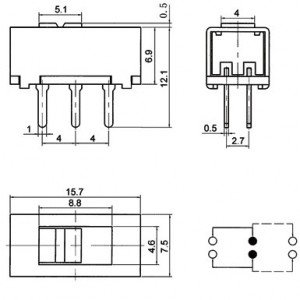 Chave SS-22G93 180 Graus 6 Term. 110-220VAC Chave SS-22G93 180 Graus 6 Term. 110-220VAC