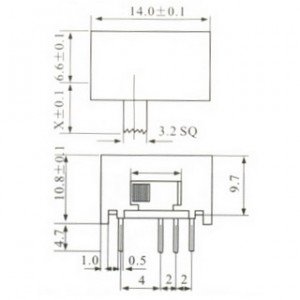 Chave SK-23D01 G10 90 Graus 8 Terminais + Fixação Chave SK-23D01 G10 90 Graus 8 Terminais + Fixação