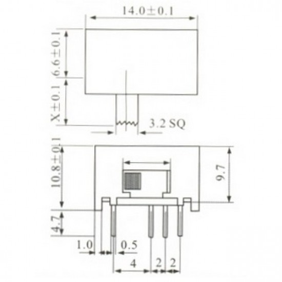 Chave SK-23D01 G10 90 Graus 8 Terminais + Fixação Chave SK-23D01 G10 90 Graus 8 Terminais + Fixação