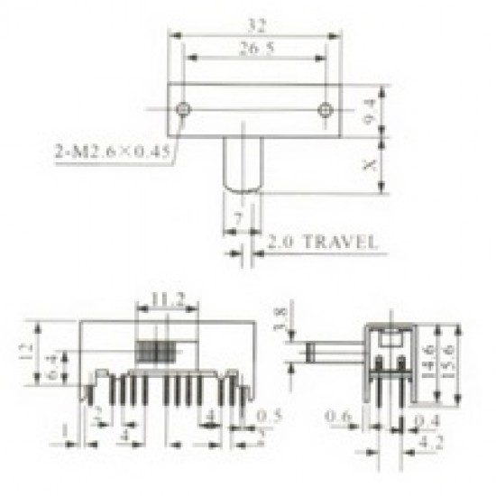 Chave HH SK-63D01 G10 24 Terminais + 4 Fixação 90Graus Chave HH SK-63D01 G10 24 Terminais + 4 Fixação 90Graus