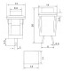 Chave Push Button DS-431 Vermelha 2T Sem Trava Chave Push Button DS-431 Vermelha 2T Sem Trava