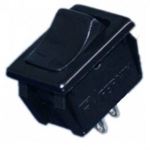 Chave Gangorra FK-303F-1-1 Pulsante 1 Lado NF Preta Sem Marcação Chave Gangorra FK-303F-1-1 Pulsante 1 Lado NF Preta Sem Marcação