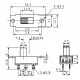 Chave HH SS-22K28G5 6 Terminais 2 Posições Chave HH SS-22K28G5 6 Terminais 2 Posições