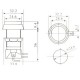 Chave Push Button PBS-30 Sem Trava Verde Chave Push Button PBS-30 Sem Trava Verde