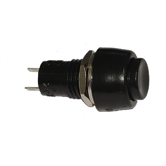 Chave Push Button DS-450 Preta Com Trava Chave Push Button DS-450 Preta Com Trava