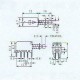 Chave Tecla PS-22F04 Com Trava 6 Terminais Chave Tecla PS-22F04 Com Trava 6 Terminais