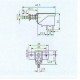 Chave Tecla SW3-3 (PS-12E01) Com Trava 3 Terminais Chave Tecla SW3-3 (PS-12E01) Com Trava 3 Terminais