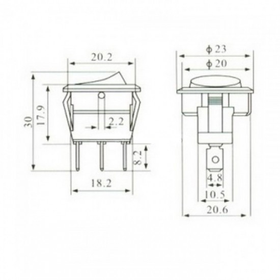 Chave Gangorra KCD1-106A-103O 81GBA Cinza Chave Gangorra KCD1-106A-103O 81GBA Cinza