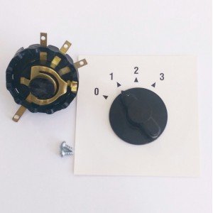 Chave de Onda Seletora CH-42 Knob e Dial 0+3 Posições 10A Chave de Onda Seletora CH-42 Knob e Dial 0+3 Posições 10A