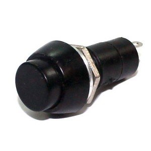 Chave PBS-11B Preta Sem Trava 2T (Tipo Push Button)