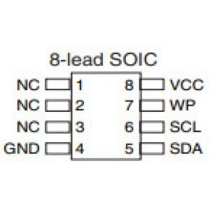 Circuito Integrado 24C16 SMD (ATMLH724-16B/ATMLH14416B)