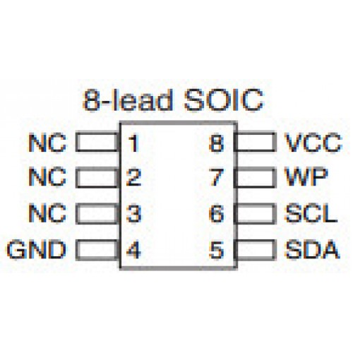 Circuito Integrado 24C16 SMD (ATMLH724-16B/ATMLH14416B) Circuito Integrado 24C16 SMD (ATMLH724-16B/ATMLH14416B)