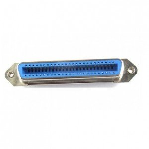 Conector Centronics 36 Vias Fêmea Com Capa Plástica