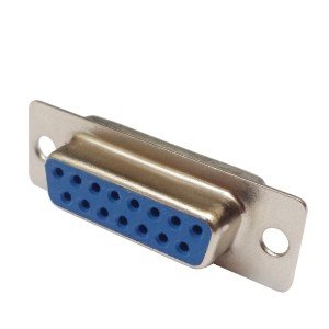 Conector DB15 Femea 180 Graus Solda Fio