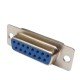 Conector DB15 Femea 180 Graus Solda Fio
