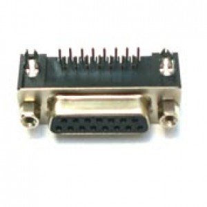 Conector DB15 Femea 90 Graus Solda Placa Conector DB15 Femea 90 Graus Solda Placa