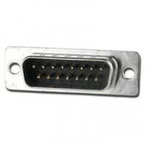 Conector DB15 Macho 180 Graus Solda Fio Conector DB15 Macho 180 Graus Solda Fio