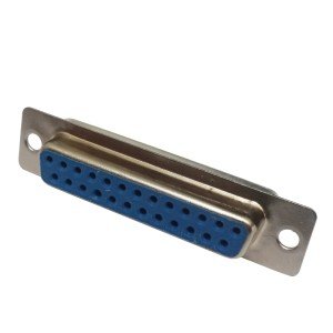 Conector DB25 Fêmea 180 Graus Solda Fio