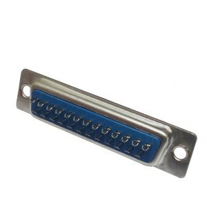 Conector DB25 Fêmea 180 Graus Solda Fio Conector DB25 Fêmea 180 Graus Solda Fio