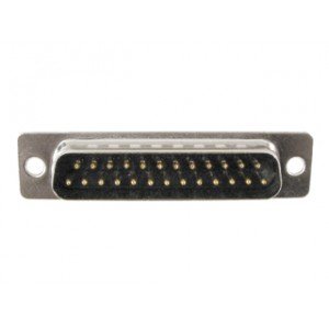 Conector DB25 Macho 180 Graus Solda Fio Conector DB25 Macho 180 Graus Solda Fio